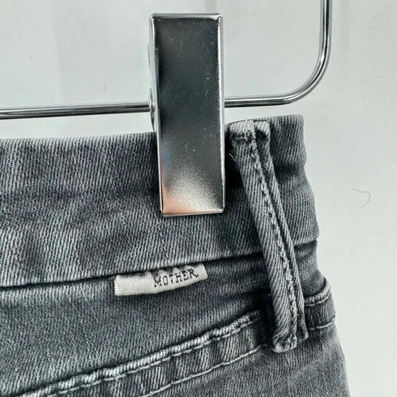 MOTHER The looket ankle fray faded black jeans B201 - Picture 3 of 6